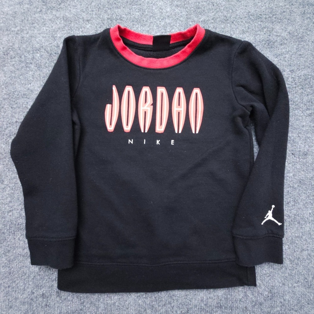 Nike Air Jordan MVP‎ 6-7  Boys Jumpman Sweatshirt Black Red